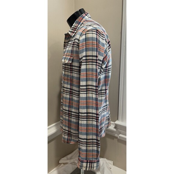 Patagonia Men’s Organic Cotton Plaid Button Front Shirt Med Long Sleeve Grunge - Picture 4 of 12